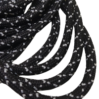 5 mm Paracord ip Siyah Şerit Desen