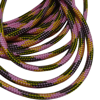 4 mm Paracord İp ,Paracord Bileklik İpi Ebruli Yeşil Pembe Parlak Renk 