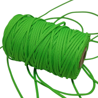 1.5 mm Paracord İp , Paracord Aksesuar Bileklik İpi Neon Yeşil Renk