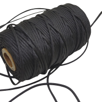 1.5 mm Paracord İp , Paracord Aksesuar Bileklik İpi Siyah Renk