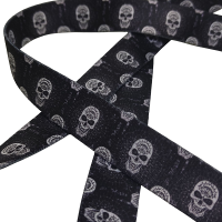 20 mm Recycled Baskılı Kolon Black Skull Desen 