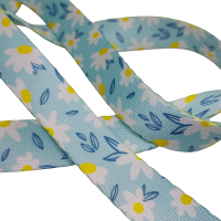 20 mm Polyester Baskılı Kolon Papatya Desen 