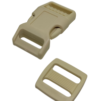 Paracord Pet Tasma ve Çanta Klips  Krem Renk 25 mm