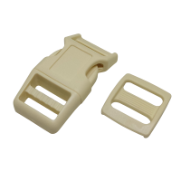 Paracord Pet Tasma ve Çanta Klips Krem Renk 20 mm