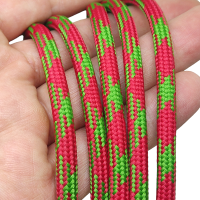 6 mm Paracord ip KırmızI Yeşil Çapraz Renk