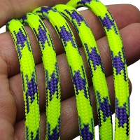 6 mm Paracord ip Neon Sarı Mor Çapraz Renk