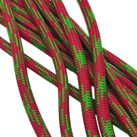 5 mm Paracord ip Kırmızı Yeşil Çapraz Renk