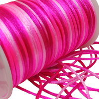 Floş ip ( Sıçan Kuyruğu ) 2 mm Ebruli Şeker Pembe Renk