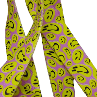 20 mm Recycled Baskılı Kolon Gülen Yüz Desen 