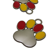 Paracord Aksesuar Pati Künye Sarı Kırmızı