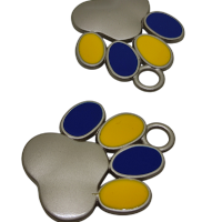 Paracord Aksesuar Pati Künye Sarı Lacivert 