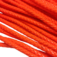 7 mm Suni Deri Tüp Örgü Neon Turuncu Renk