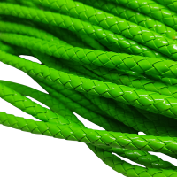 7 mm Suni Deri Tüp Örgü Neon Yeşil Renk