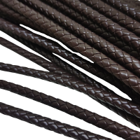 7 mm Suni Deri Tüp Örgü Koyu Kahve Renk