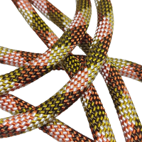  Pet Tasma ve Çanta Aksesuar Paracord İplik Kamuflaj Kızıl Renk 10 mm