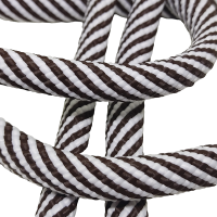  Pet Tasma ve Çanta Aksesuar Paracord İplik Kahve Beyaz Renk 11 mm