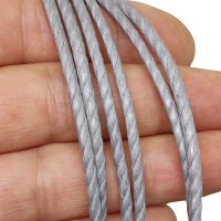 Paracord Bileklik İpi Burgulu Mumlu İp 3 mm Gri Renk