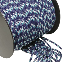 2 mm Paracord İp Mavi Cam Göbeği Renk 45 Metre Makara Sargı