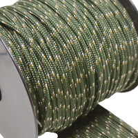 2 mm Paracord İp Haki Yeşil Beyaz Renk 45 Metre Makara Sargı
