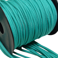 2 mm Paracord İp Turkuaz Yeşil Renk 45 Metre Makara Sargı