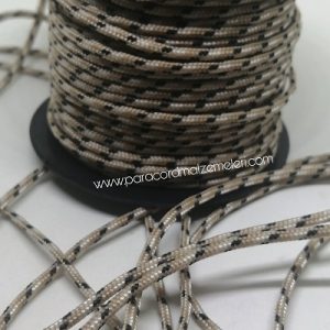 2 mm Paracord İp Çöl Kamuflaj Renk 45 Metre Makara Sargı - Görsel 1