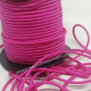 2 mm Paracord İp Şeker Pembe Renk 45 Metre Makara Sargı - Görsel 1