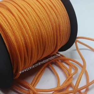 2 mm Paracord İp Turuncu Renk 45 Metre Makara Sargı - Görsel 2