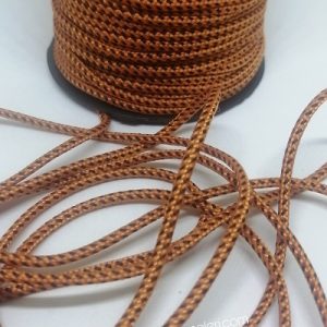2 mm Paracord İp Turuncu Siyah Renk 45 Metre Makara Sargı - Görsel 1