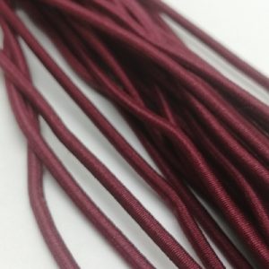 Lastik İplik 3 mm Bordo Renk - Görsel 1