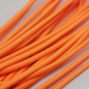 Lastik İplik 3 mm Neon Turuncu Renk - Görsel 2