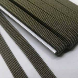 Yassı Lastik İplik 6 mm Haki Yeşil Renk 10 Metre - Görsel 2