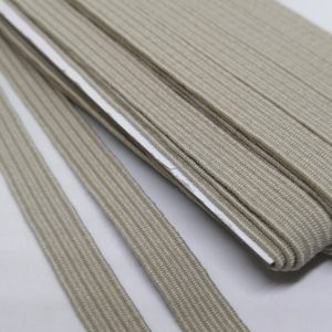 Yassı Lastik İplik 6 mm Kum Bej Renk 10 Metre - Görsel 1