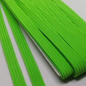 Yassı Lastik İplik 6 mm Neon Yeşil Renk 10 Metre - Görsel 2