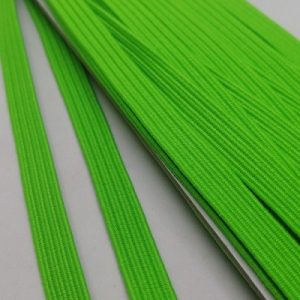Yassı Lastik İplik 6 mm Neon Yeşil Renk 10 Metre - Görsel 1
