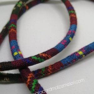 Bileklik ve Boyun Askı Kordon İpi Siyah Kahve Yeşil Renk - Görsel 1