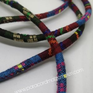 Bileklik ve Boyun Askı Kordon İpi Siyah Kahve Yeşil Renk - Görsel 3