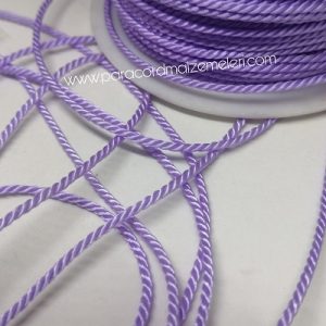 Bükümlü Aksesuar Bileklik İpi 2 mm Açık Mor Renk - Görsel 1