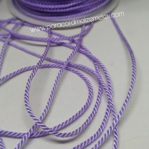 Bükümlü Aksesuar Bileklik İpi 2 mm Açık Mor Renk - Görsel 2