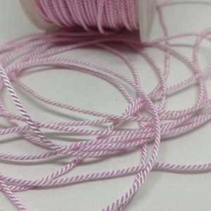 Bükümlü Aksesuar Bileklik İpi 2 mm Pembe Renk  - Görsel 2