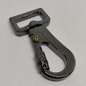 Paracord Anahtarlık Ve Pet Tasma Kanca Karabina Model Nikel Siyah Renk  - Görsel 1