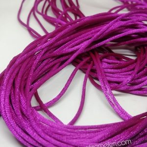 Floş ip ( Sıçan Kuyruğu )  2 mm Fuşya Renk 20 Metre Medium Paket - Görsel 2