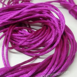 Floş ip ( Sıçan Kuyruğu )  2 mm Fuşya Renk 20 Metre Medium Paket - Görsel 1