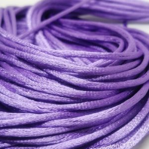 Floş ip ( Sıçan Kuyruğu ) 2 mm Lila Renk 20 Metre - Görsel 1
