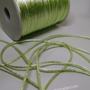 Floş ip ( Sıçan Kuyruğu )  2 mm Fıstık Yeşil Renk - Görsel 2
