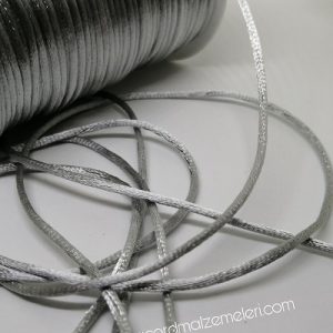 Floş ip ( Sıçan Kuyruğu )  2 mm Gri Renk - Görsel 2
