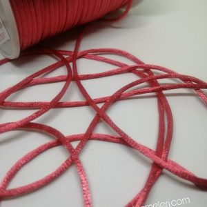 Floş ip ( Sıçan Kuyruğu )  2 mm Nar Çiçeği Renk - Görsel 2