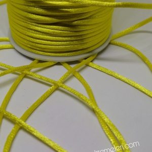 Floş ip ( Sıçan Kuyruğu ) 2 mm Sarı Renk - Görsel 1