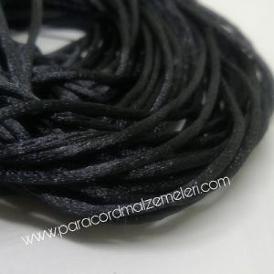 Floş ip ( Sıçan Kuyruğu )  2 mm Siyah Renk 20 Metre  - Görsel 1