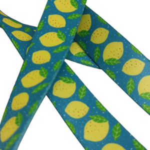 20 mm Recycled Baskılı Kolon Limon Desen  - Görsel 2