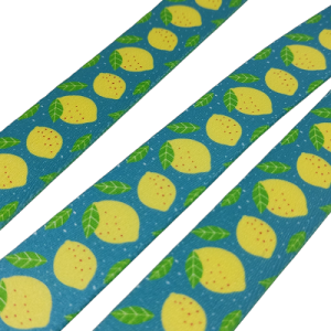 20 mm Recycled Baskılı Kolon Limon Desen  - Görsel 1